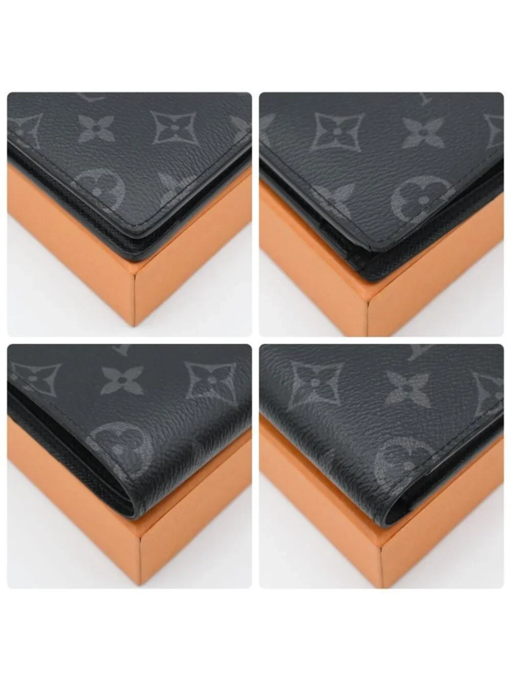 Louis Vuitton Monogram Eclipse Multiple Bifold Wallet Black